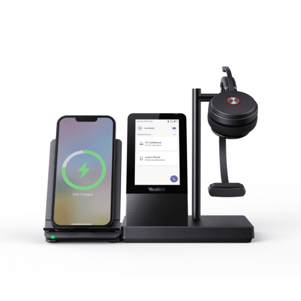 ⁦Yealink WH66 B – תחנת עבודה אלחוטית DECT יוקרתית⁩ – תמונה ⁦3⁩