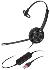 אוזניות USB אוזן אחת  ER10U-M