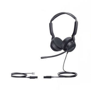 Yealink YHS36-E2 B — אוזניות חוטיות פרימיום למוקדים ומשרדים