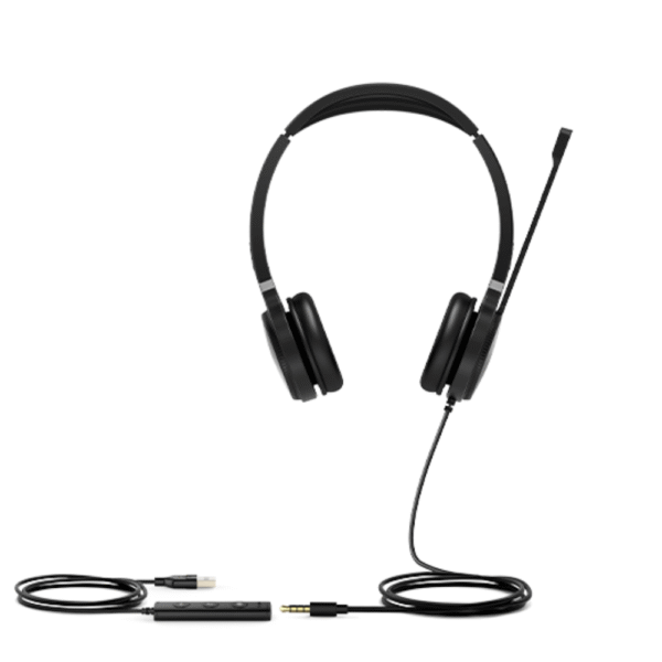 ⁦אוזניות USB שתי אוזניים  Yealink UH36⁩ – תמונה ⁦3⁩
