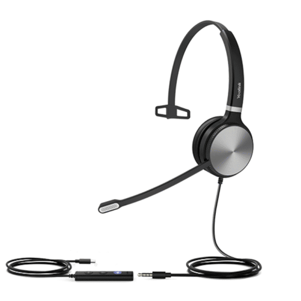 Yealink UH36 M- אוזניות USB מתאימות בעיקר למוקדים ואנשים שרוצים לא להתפשר על סינון רעשים.