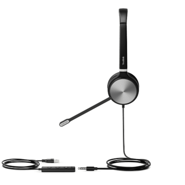 ⁦Yealink UH36 M- אוזניות USB מתאימות בעיקר למוקדים ואנשים שרוצים לא להתפשר על סינון רעשים.⁩ – תמונה ⁦2⁩