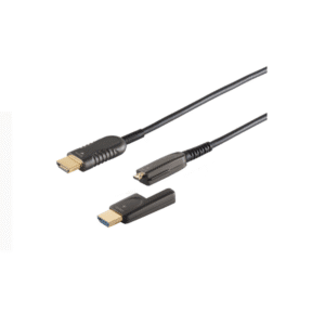 כבל HDMI 4K אקטיבי אופטי עם ראש נשלף,אורך הכבל 15 מטר