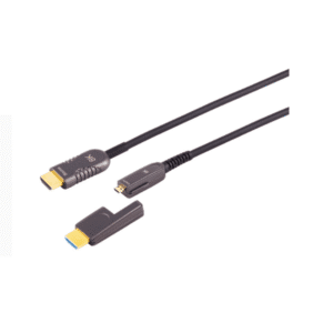 כבל HDMI 10K  אופטי היברידי אקטיבי (AOC) עם ראש נשלף,אורך הכבל 7.5 מטרים.