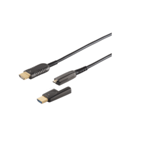 כבל HDMI 4K אקטיבי אופטי עם ראש נשלף,אורך הכבל 10 מטר